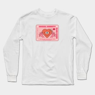 Social Anxiety Club Cards Long Sleeve T-Shirt